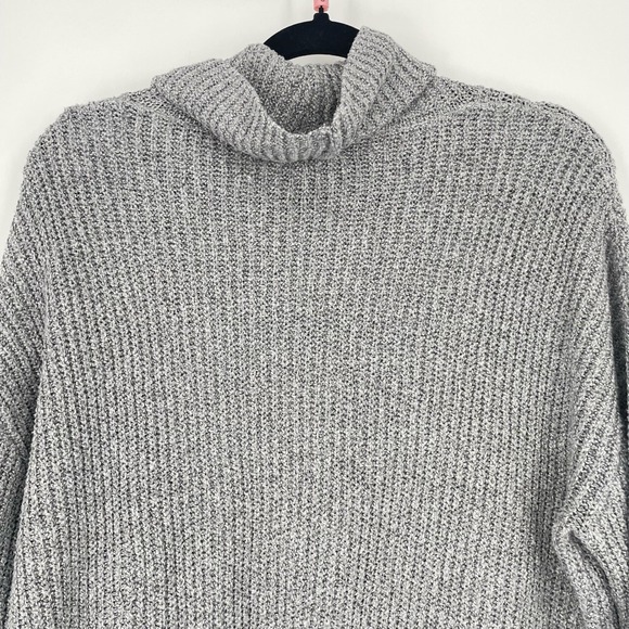 Becaal Womens Long Sleeve Waffle Knit Cowl Neck Long Sleeve Norm Core Sweater Lg - Picture 5 of 10